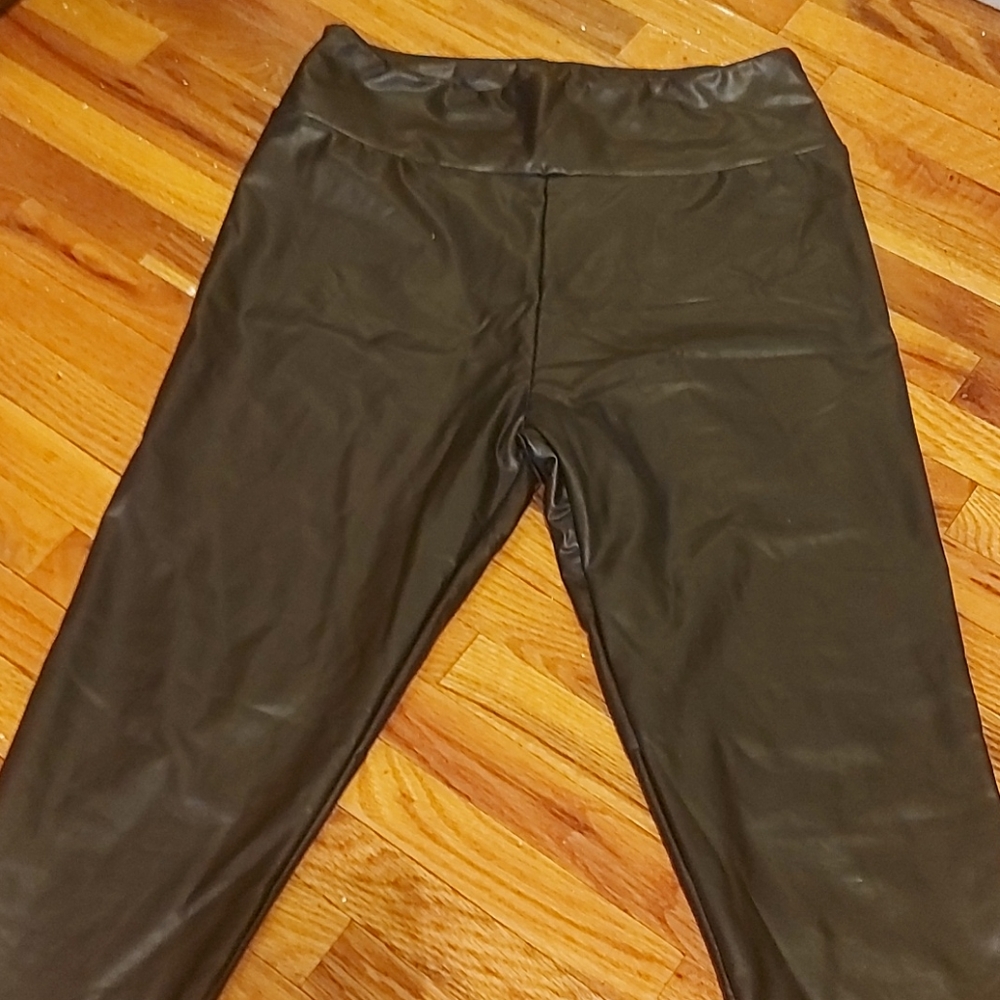 Ladies sexy Faux leather leggings